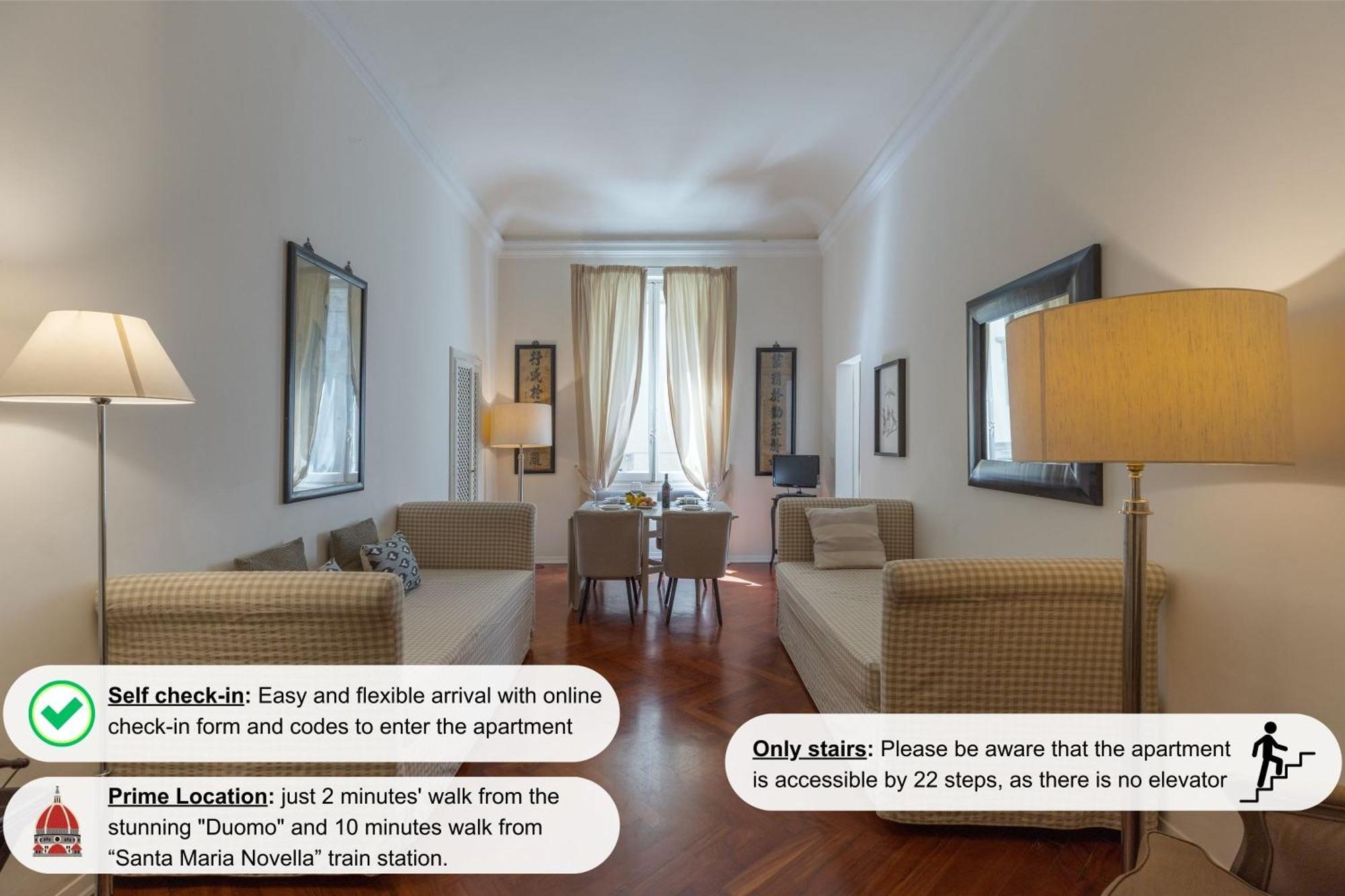Big Apartment A Stone'S Throw From The Duomo Florença Exterior foto